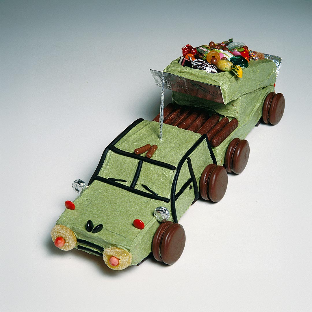 Tip truck cake