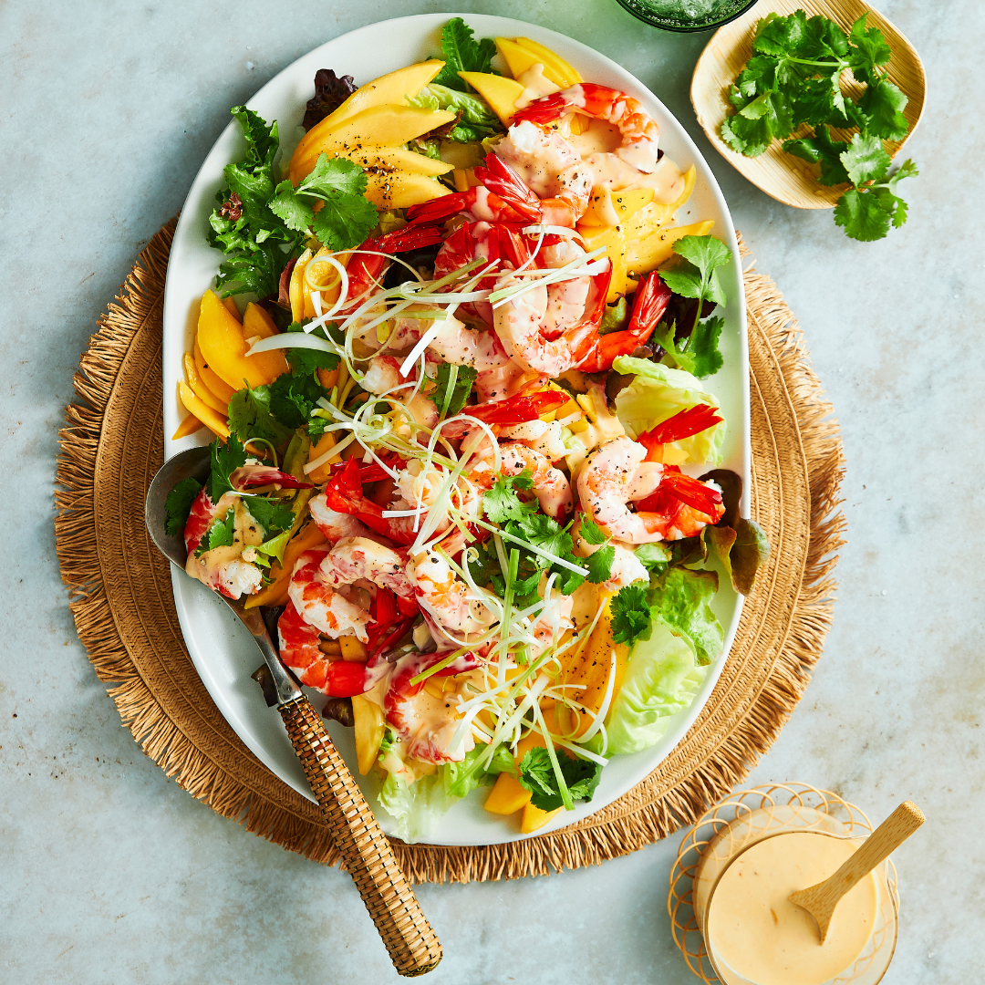 Julie Goodwin’s prawn and mango salad