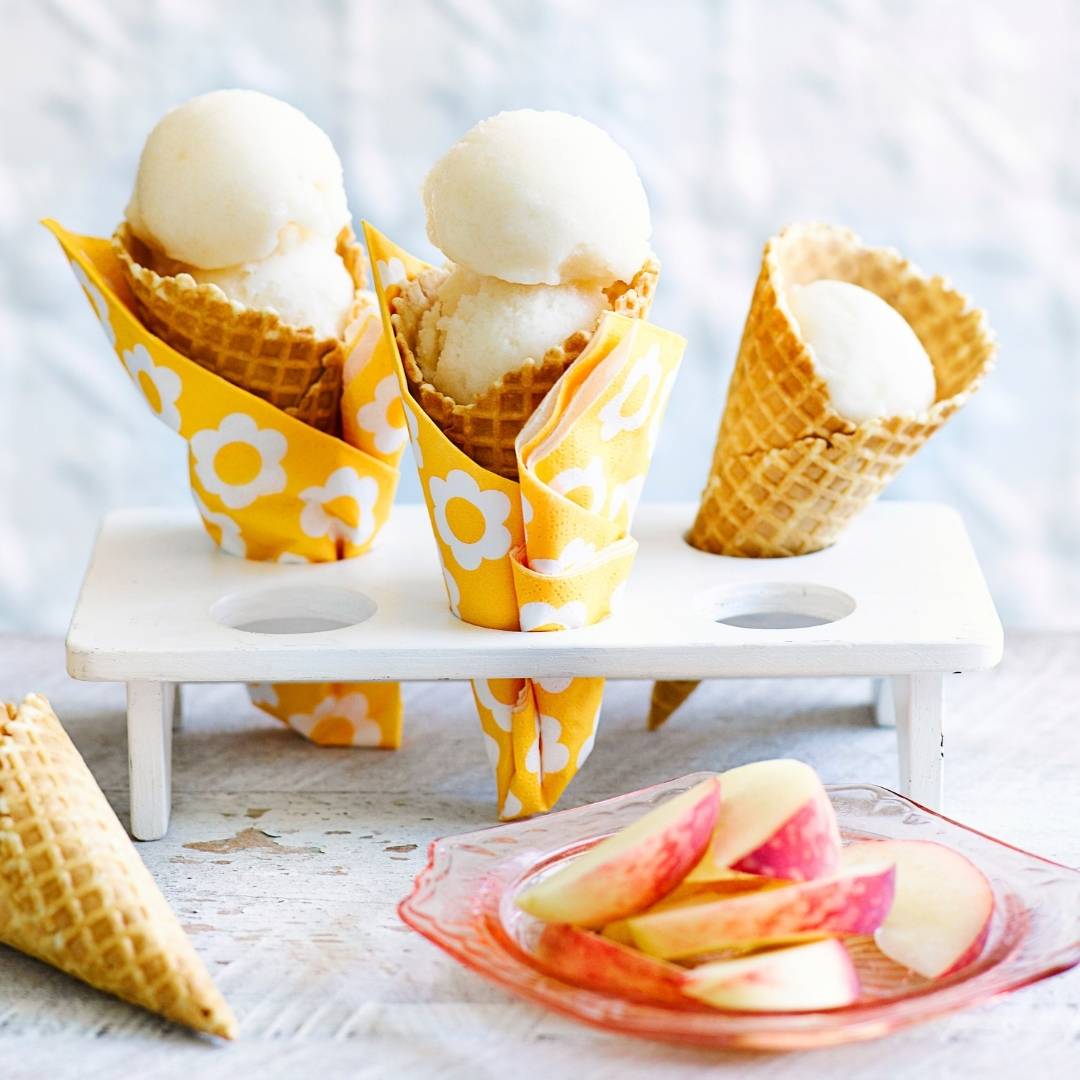 Julie Goodwin’s peach sorbet