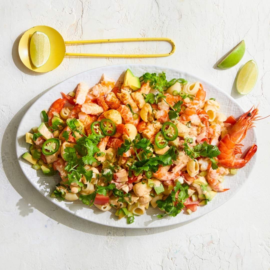 Prawn pasta salad