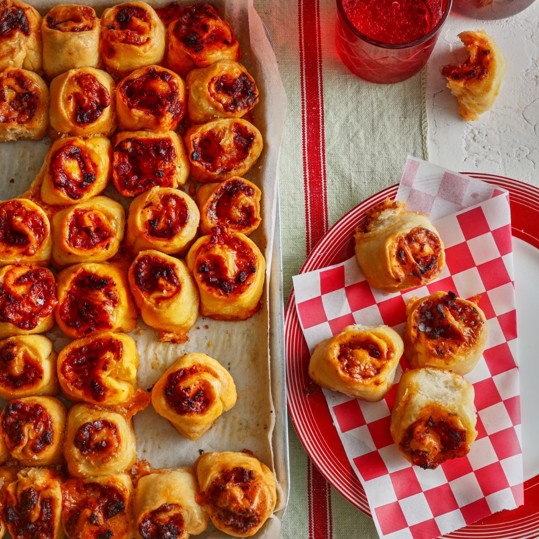 Julie Goodwin’s mini pizza scrolls