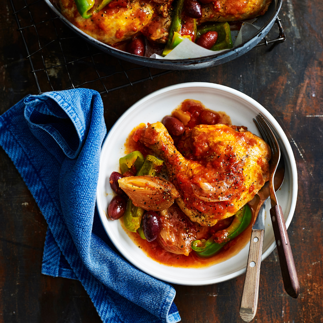 Easy slow cooker chicken cacciatore