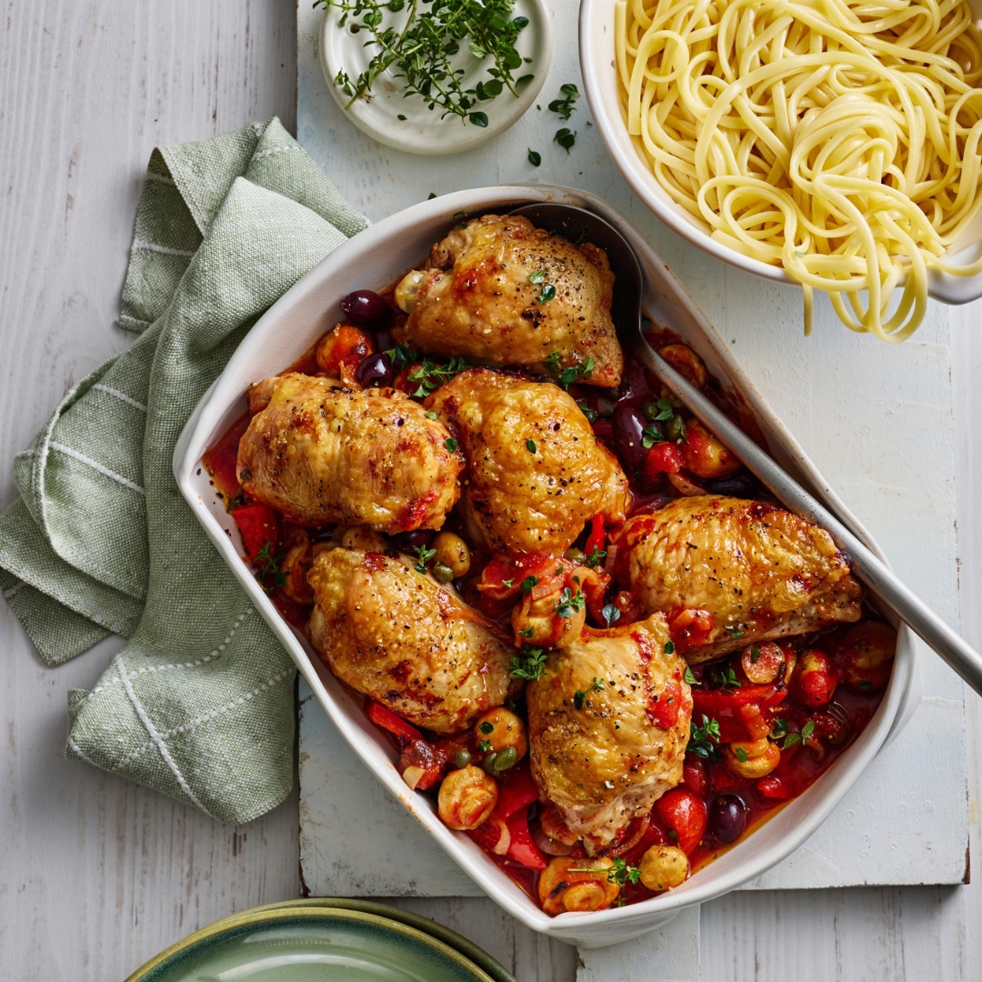 Air fryer chicken cacciatore