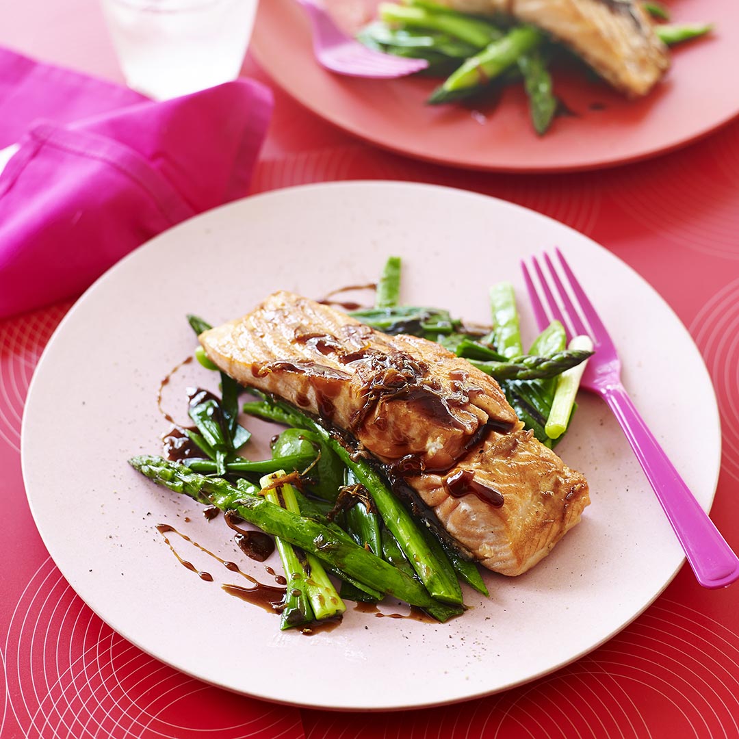 Julie Goodwin’s grilled salmon with sweet soy glaze