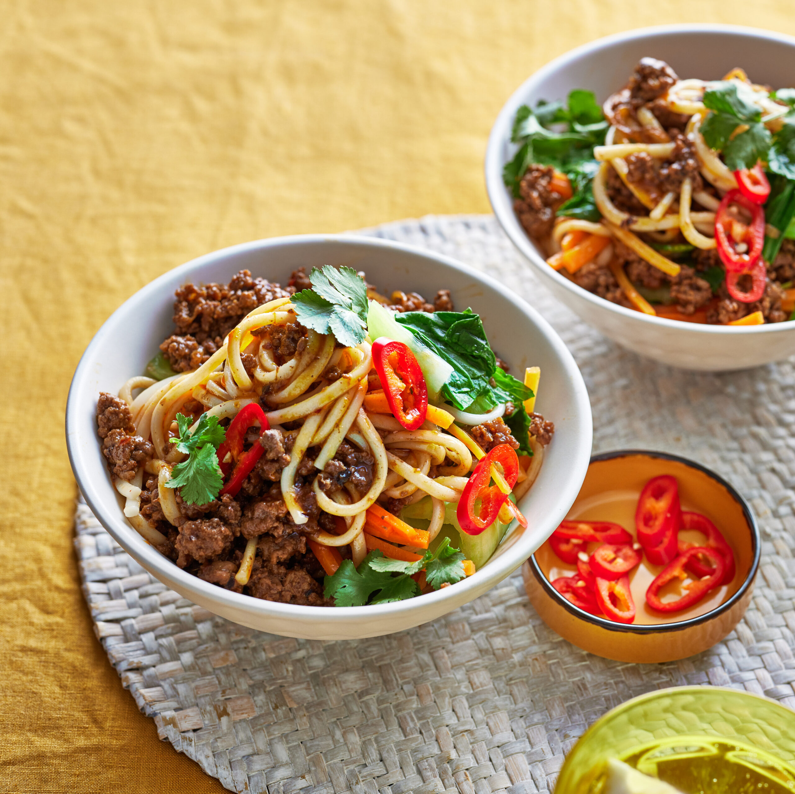 Spicy beef noodles