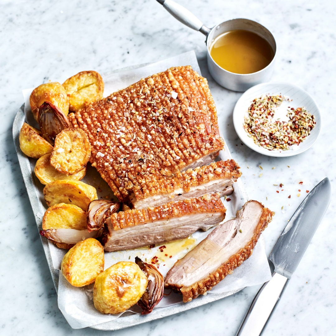 Air fryer roast pork belly