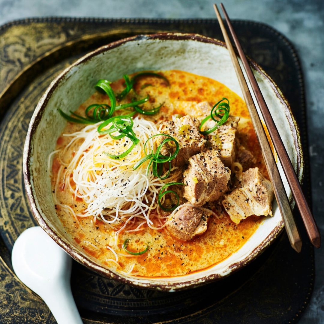 How to make pork laksa with five ingredients